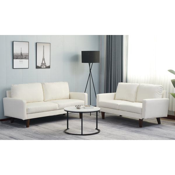 GURLLEU 2 - Piece Faux Leather Living Room Set | Wayfair